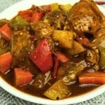 Chicken caldereta.