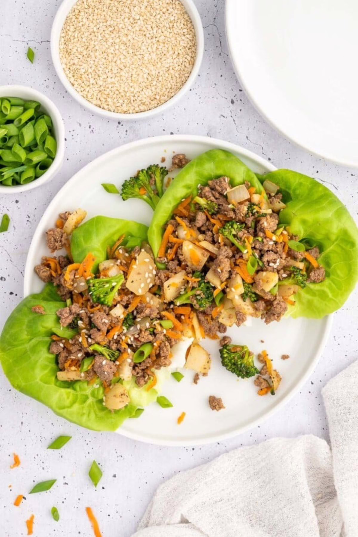 Healthy Ground Beef Lettuce Wraps
