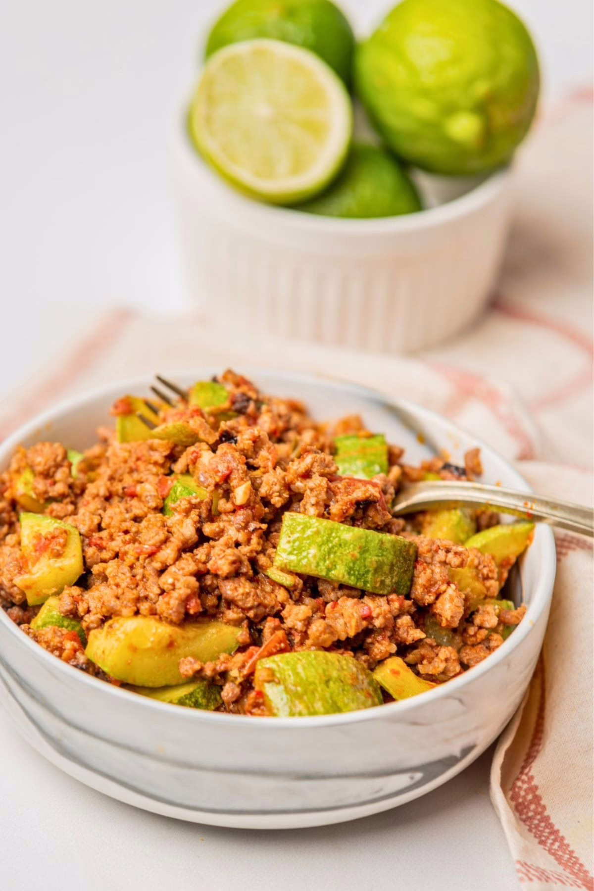 Mexican Zucchini and Ground Beef Skillet