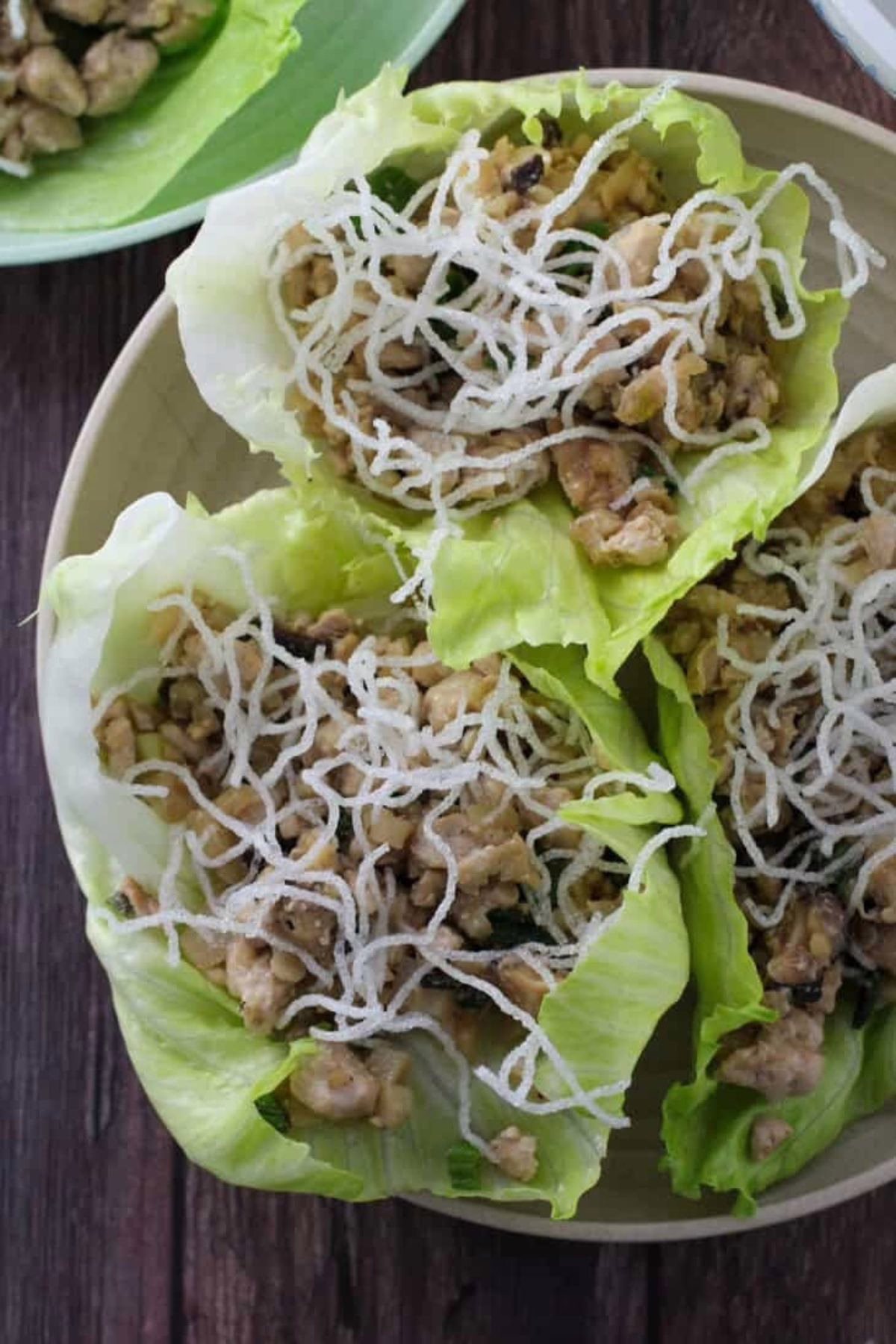 Minced Chicken in Lettuce Wraps
