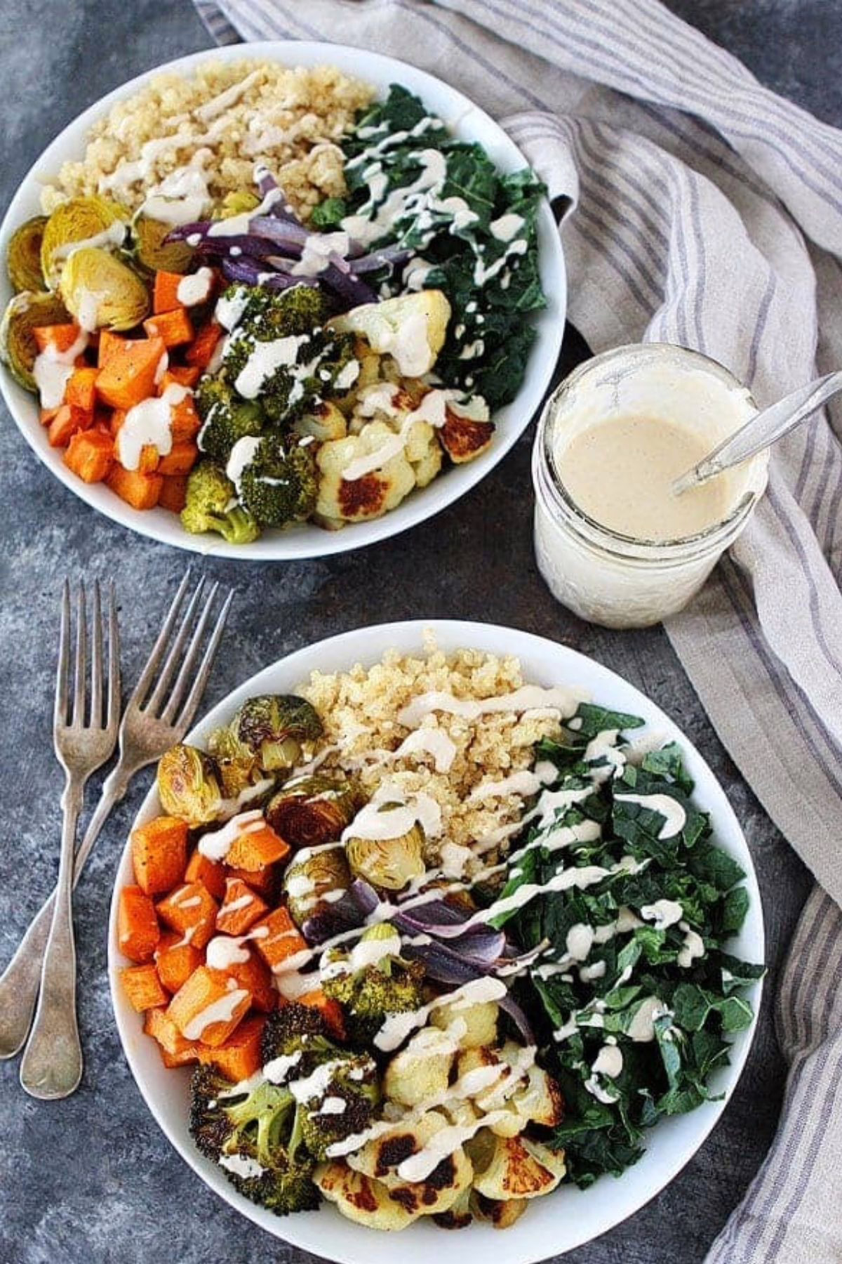 Quinoa Bowl with Roasted Veggies and Chicken